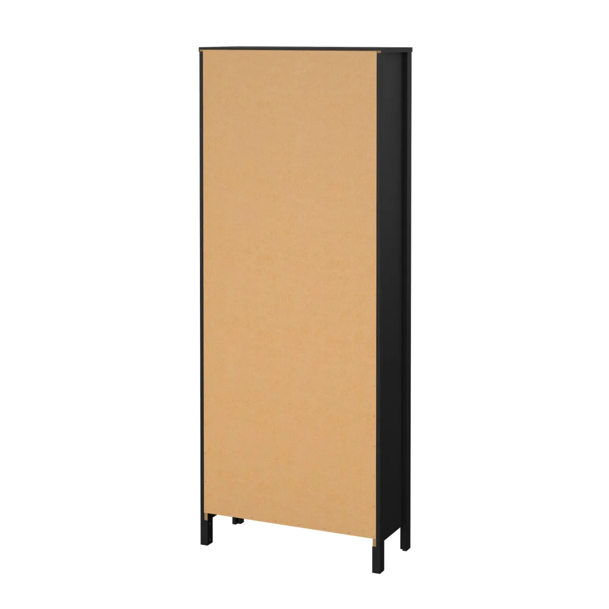 Vetrine > Dmora Vetrina vintage sala da pranzo 2 ante 78x32x199h cm nera - Lazio Nero